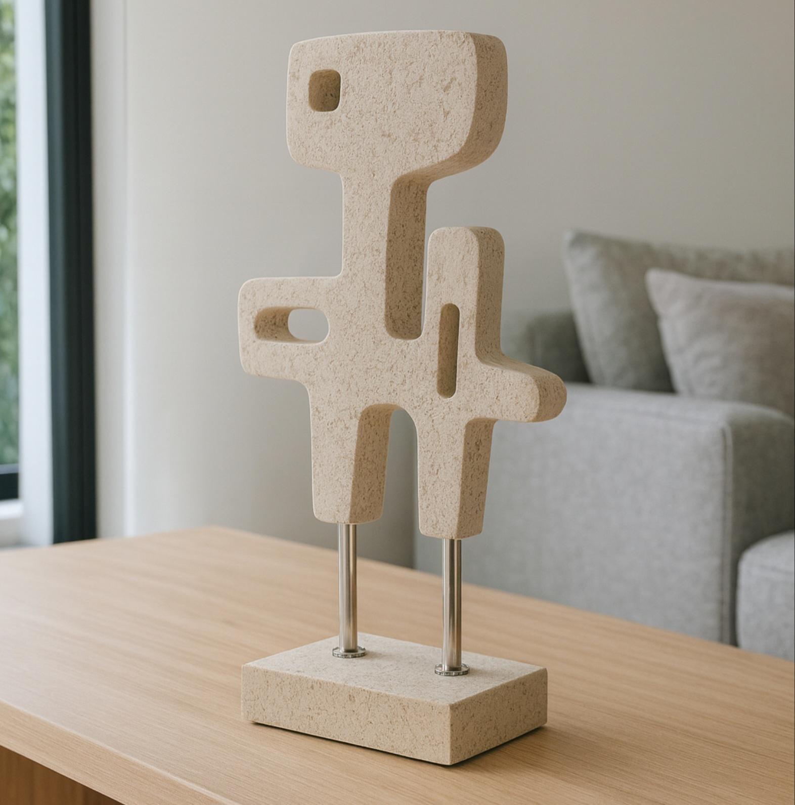 Kalkstein Skulptur „Forma“