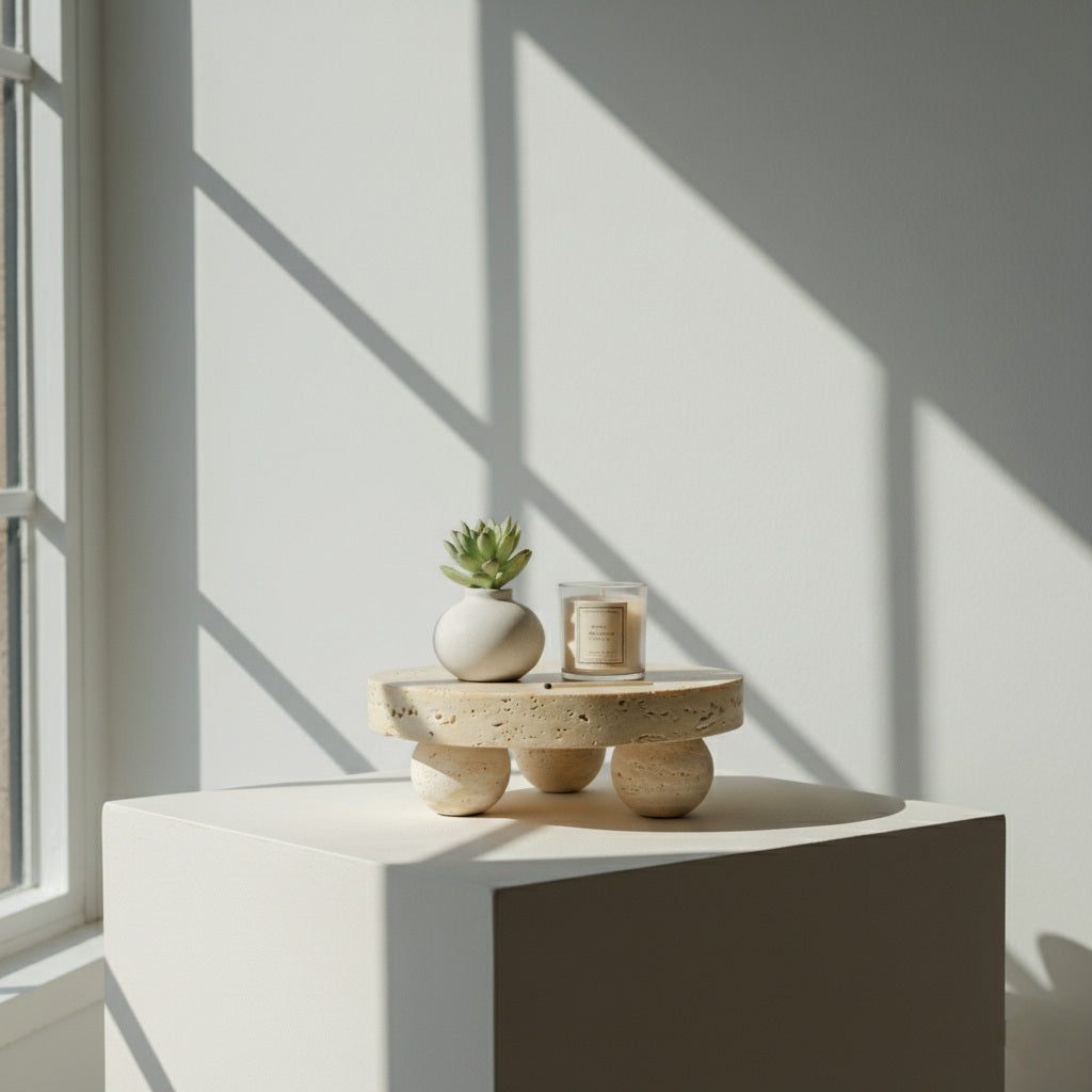 Travertin Dekopodest „Base“