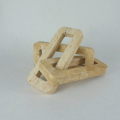 Travertin Skulptur „Link“