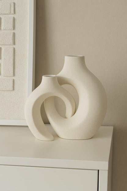 Keramikvase Set „Ring“