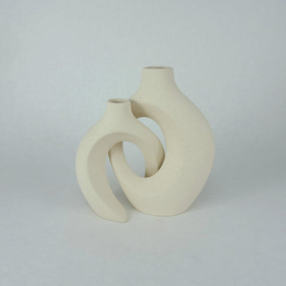 Keramikvase Set „Ring“