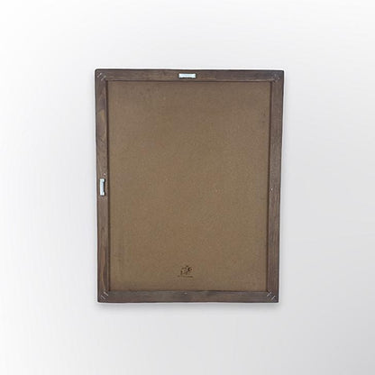 Natursteinspiegel „Beige Linea“ Marmor mit Holzrahmen