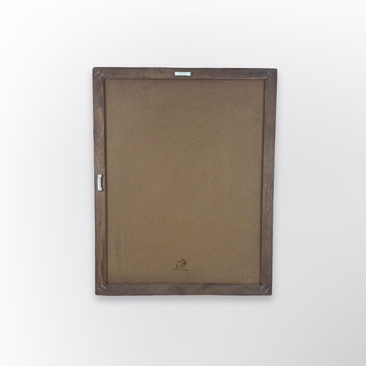 Natursteinspiegel „Beige Linea“ Marmor mit Holzrahmen