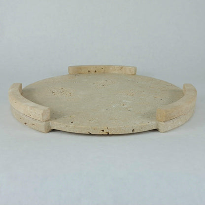 Travertin Tablett „Round Frame“