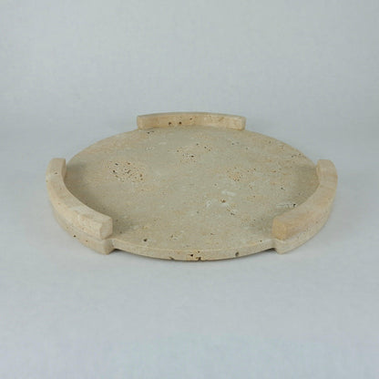 Travertin Tablett „Round Frame“