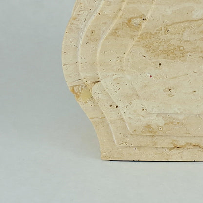 Travertin Vase „Wave“