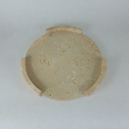 Travertin Tablett „Round Frame“