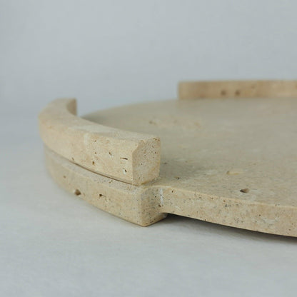Travertin Tablett „Round Frame“