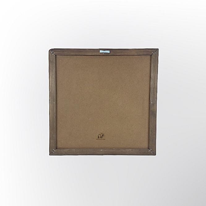 Natursteinspiegel „Amber Stone“ Travertin mit Holzrahmen