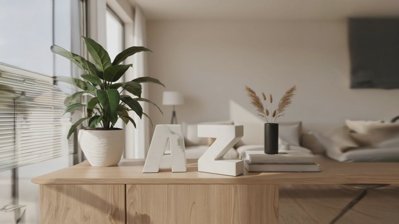 Video laden: Marmor Deko Buchstaben A und Z